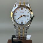 SEIKO SELECTION Solar White Dial Sapphire Glass Date / Day Notation SBPX085Men's Silver