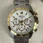 Seiko Spirit SBTR024 Chronograph White Dial 39.8mm Stainless Steel Men's Watch - Image 4