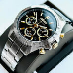 Seiko Spirit SBTR015 Chronograph Black Dial Stainless Steel Men's Watch - Image 2