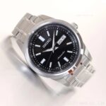 SEIKO SARV003 Black Silver Automatic Mechanical Stainless Men's Watch New in Box - Image 3