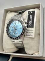 Seiko Spirit SBTR029 Chronograph Blue Dial 39.8mm Stainless Steel Men's Watch - Image 2