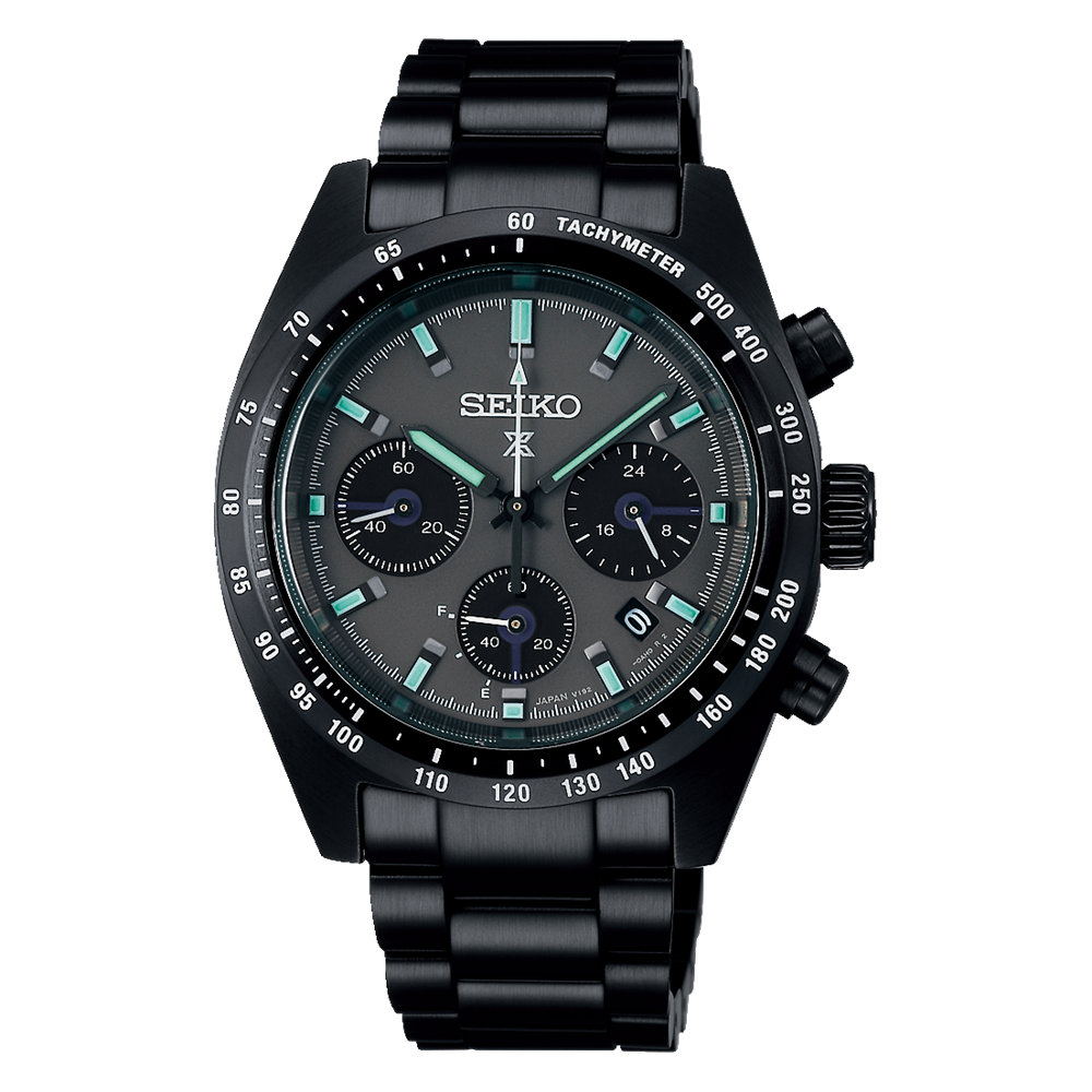 SBDL103.-1000x1000 Seiko SBDL103 Prospex Speedtimer Solar Chronograph The Black Series - Image 1