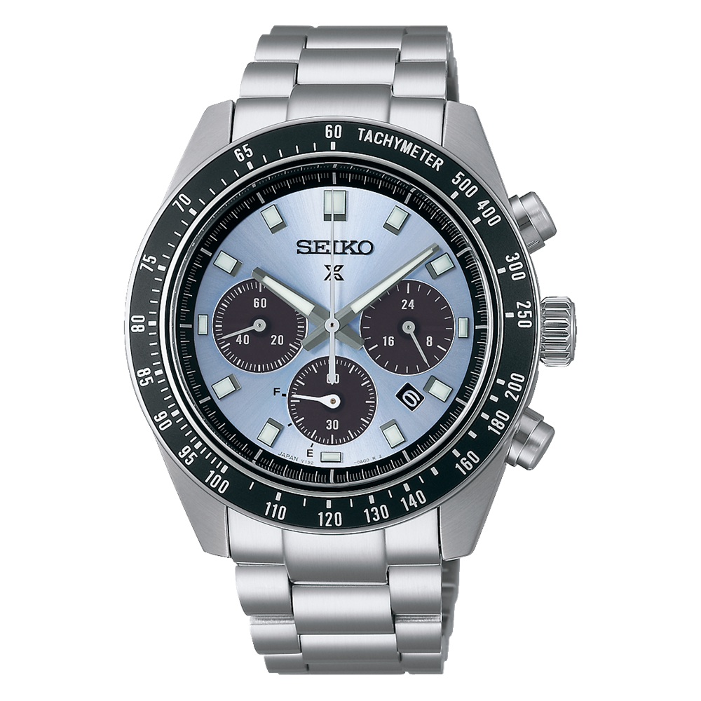 SBDL109-1000x1000 Seiko SBDL109 Prospex Speedtimer (Ice Blue) - Image 1