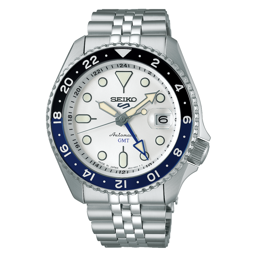 SBSC017-1000x1000 Seiko SKX 5 Sports White GMT SBSC017 (JDM Edition) - Image 1