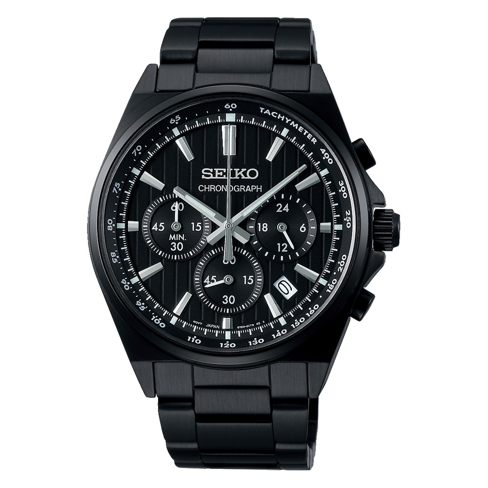 SBTR037-1000x1000 Seiko Selection SBTR037 Stainless Steel Chronograph Men Watch Brand New in Box - Image 1
