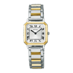 SEIKO Selection Nano Universe COLLAB Model Ladies Silver & YELLOW GOLD WATCH SSEH016