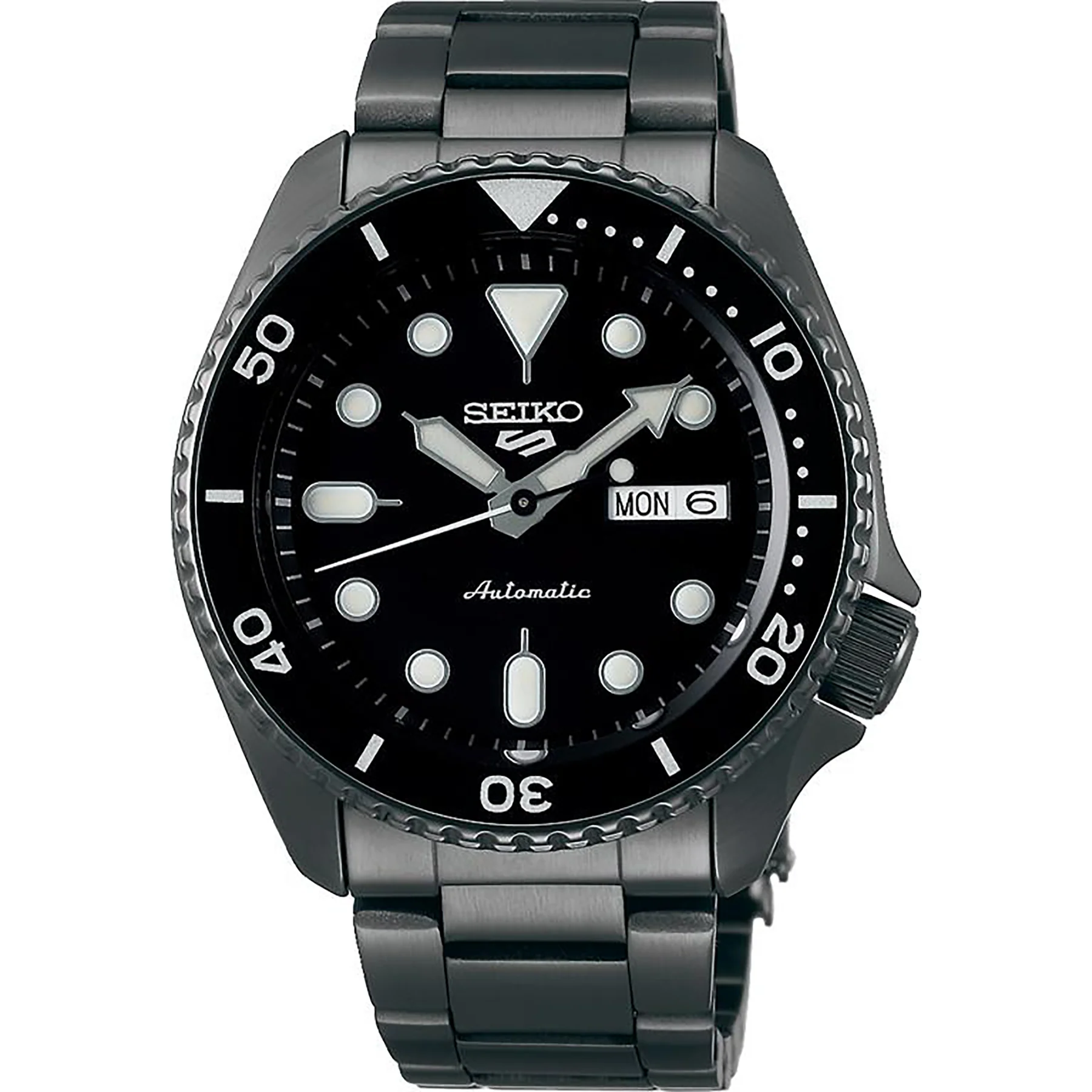 srpd65k1_1 Seiko 5 Sports Automatic Watch Full Black– SRPD65K1 - Image 1